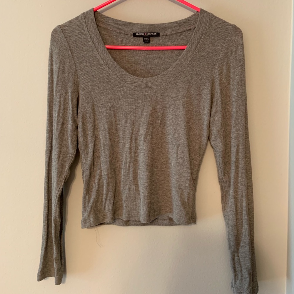 Brandy Melville Grey Long sleeve